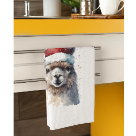 Cute Jul Alpaca, anpassningsbar Kökshandduk