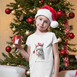 Cute Jul Alpaca, anpassningsbar T Shirt