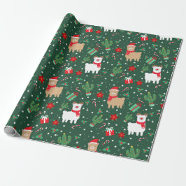 Cute Jul Alpaca Presentpapper