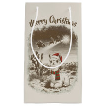 Cute jul Alpaca + Santa + Reindeer Sleigh -