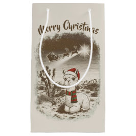 Cute jul Alpaca + Santa + Reindeer Sleigh -