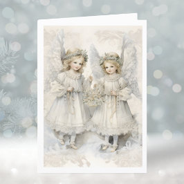 Cute jul Angel Helgkort