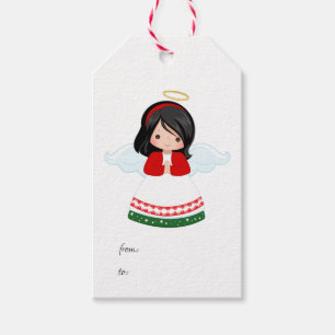Cute jul Angel Presentetikett