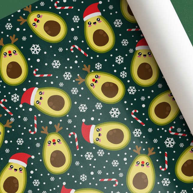 Cute jul Avocado Helgdag Presentpapper (Skapare uppladdad)