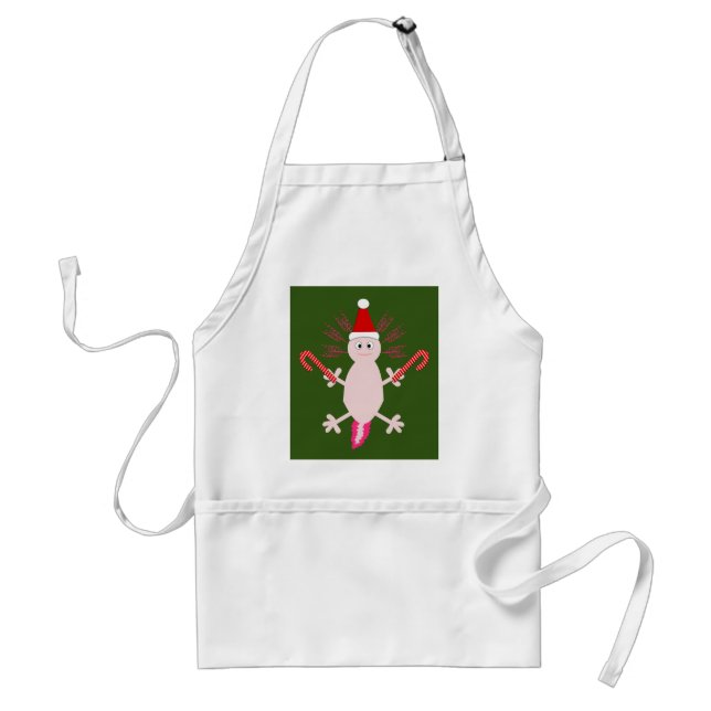 Cute jul Axolotl Förkläde (Framsidan)