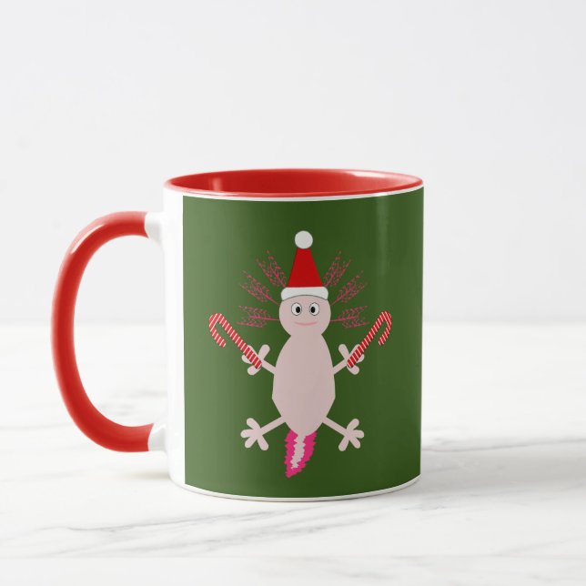 Cute jul Axolotl Mugg (Vänster)