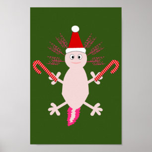 Cute jul Axolotl Poster