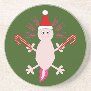 Cute jul Axolotl Underlägg