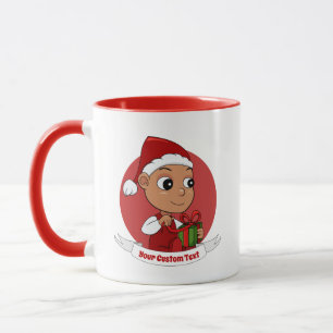 Cute jul baby tecknad Mugg