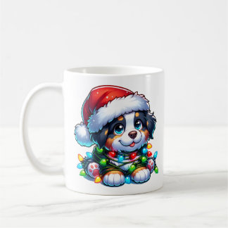 Cute jul Bernese Mountain Hund Kaffemugg