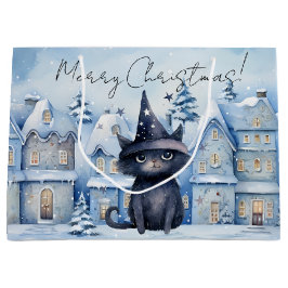 Cute jul Black Cat Festive Helgdag