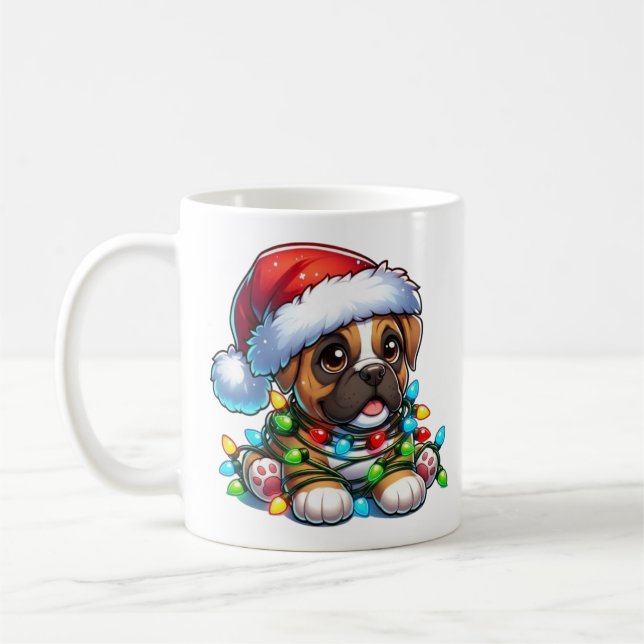 Cute jul Boxer Mugg (Vänster)