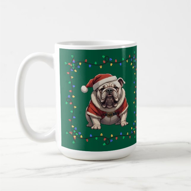 Cute Jul Bulldog Mugg (Vänster)