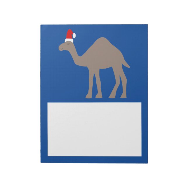 Cute jul Camel Anteckningsblock (Roterad)