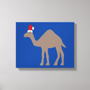 Cute jul Camel Canvastryck