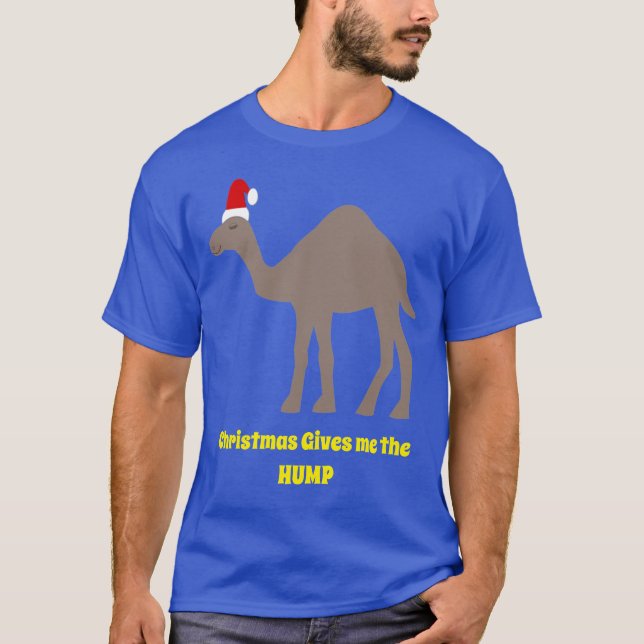 Cute jul Camel Funny Anpassningsbar T Shirt (Framsida)