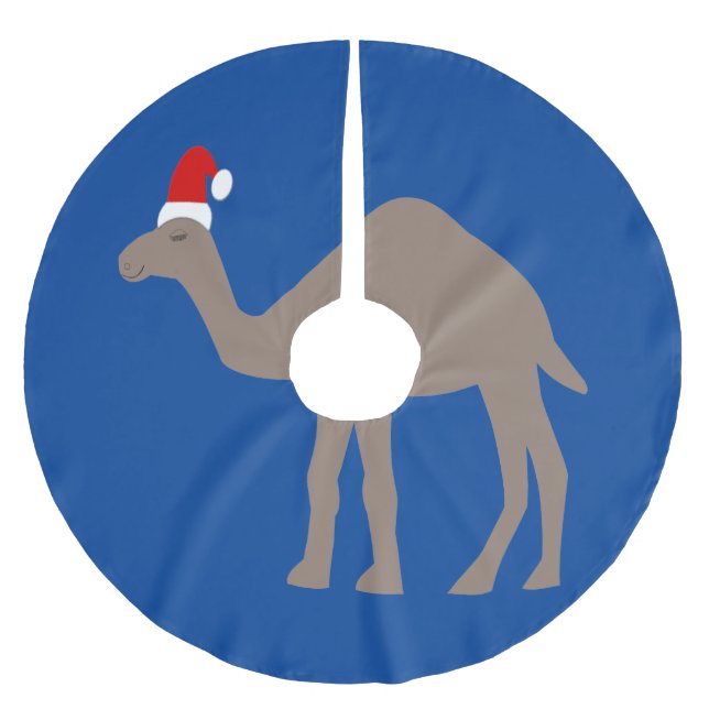 Cute jul Camel Julgransmatta Borstad Polyester (Framsidan)