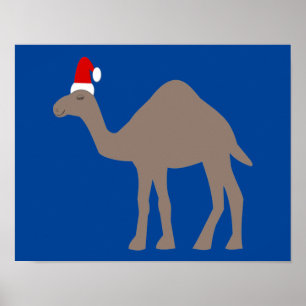 Cute jul Camel Poster