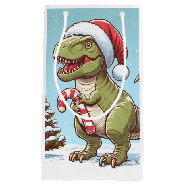 Cute Jul candy cane dinosaur (Framsidan)