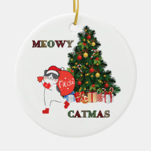 Cute Jul Cat Meowy Catmas