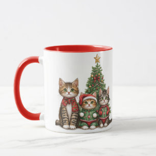 Cute Jul Cats Mugg