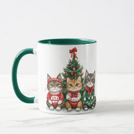 Cute Jul Cats Mugg