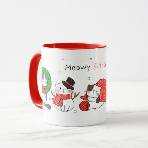 Cute Jul Cats Mugg