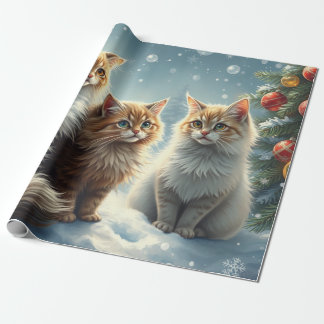 Cute Jul Cats Presentpapper