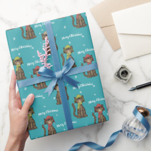 Cute Jul Cats Presentpapper