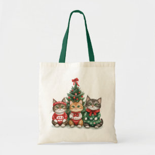 Cute Jul Cats Tygkasse