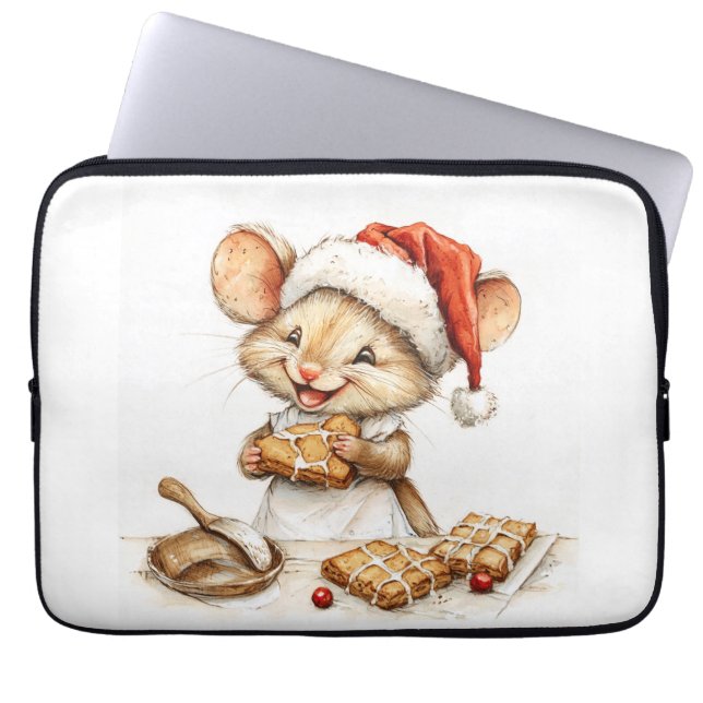 Cute Jul Chef Mouse Laptop Fodral (Framsidan)