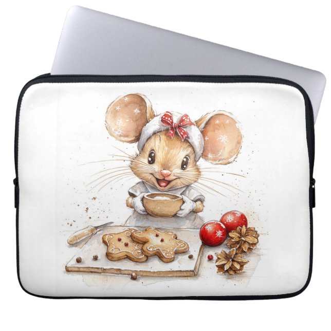 Cute Jul Chef Mouse Laptop Fodral (Framsidan)
