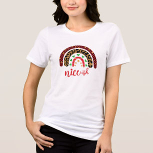 Cute jul citerar Nicefördraget Naughty eller Nice T Shirt