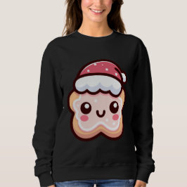 Cute Jul Cookie med Santa Hat T Shirt