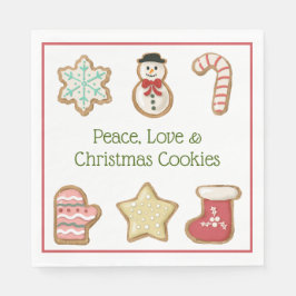 Cute Jul Cookies Pappersservett