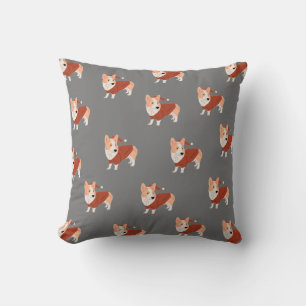 Cute jul Corgi Mönster Kudde