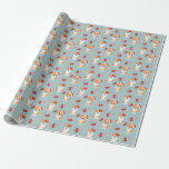 Cute jul Corgi Wrapping Papper Presentpapper<br><div class="desc">Cute jul Corgi Wrapping Papper</div>