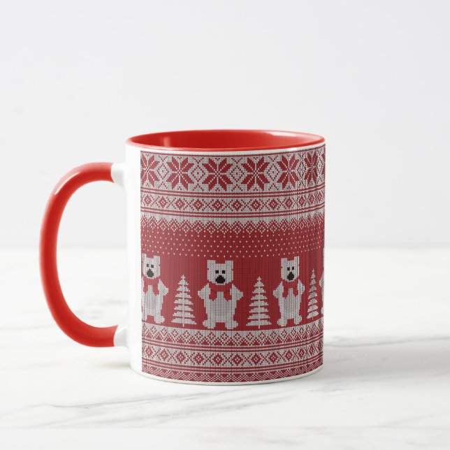 Cute Jul Cow Mugg (Vänster)