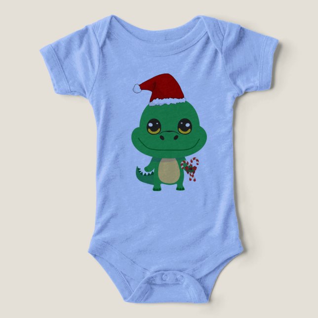 Cute jul Crokodile T Shirt (Design Framsida)