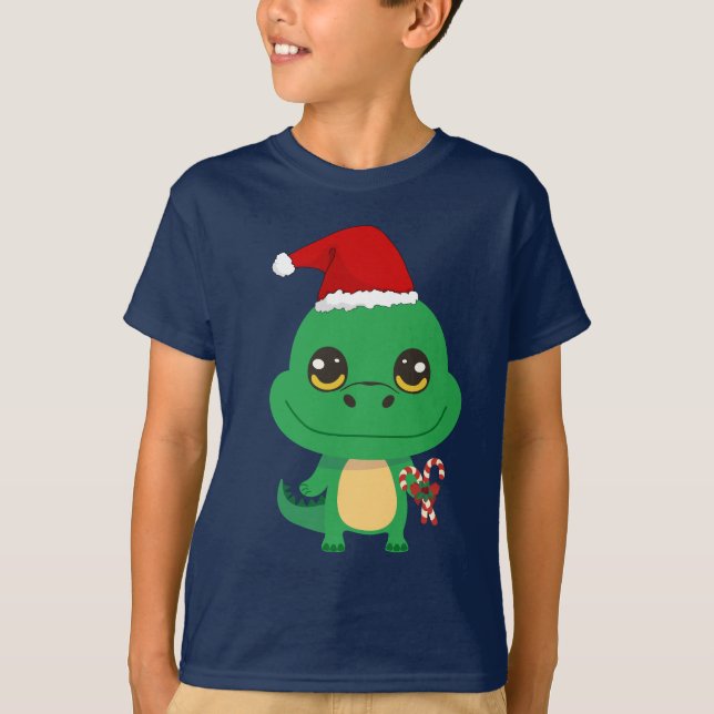 Cute jul Crokodile T Shirt (Framsida)