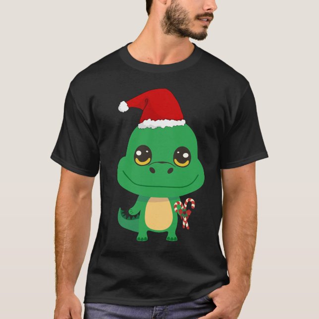 Cute jul Crokodile T Shirt (Framsida)