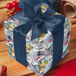 Cute Jul Dinosaur Presentpapper