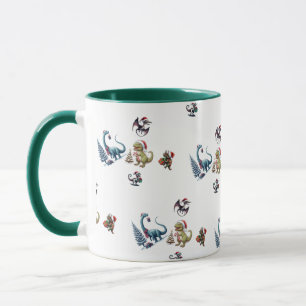 Cute Jul Dinosaurs Mugg