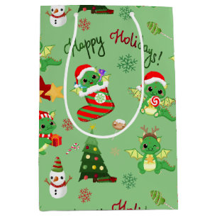 Cute jul Dragon Glad helg