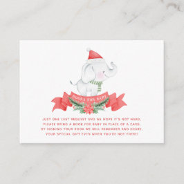 Cute jul Elephant | Bokar för babyskor Tilläggskort