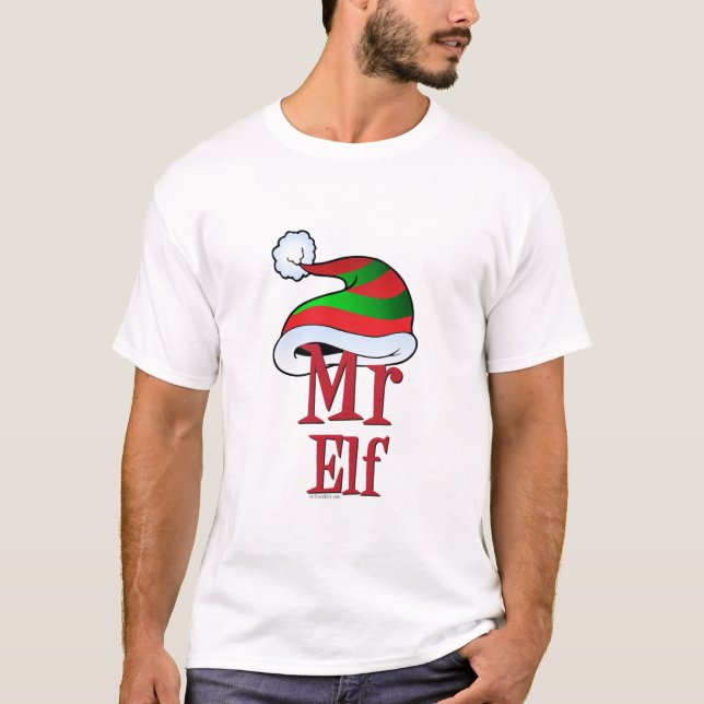 CUTE jul Elf Family T-shirt (Framsida)