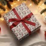 Cute Jul Elf Festive Brev S Presentpapper<br><div class="desc">Cute,  jul Elf i festligt skick med ett monogram brev S dekorerat med blommigt dekorerat på en faux-,  tan- och läderbakgrund.</div>
