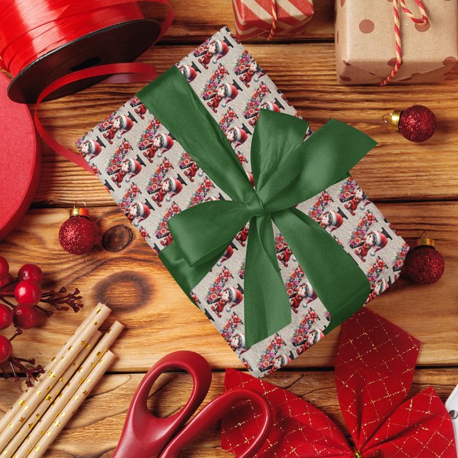 Cute Jul Elf Festive Brev V Presentpapper (Skapare uppladdad)