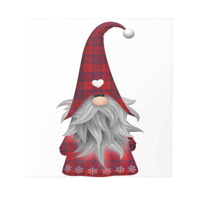Cute Jul Elf Gnome Anteckningsblock (Framsida)