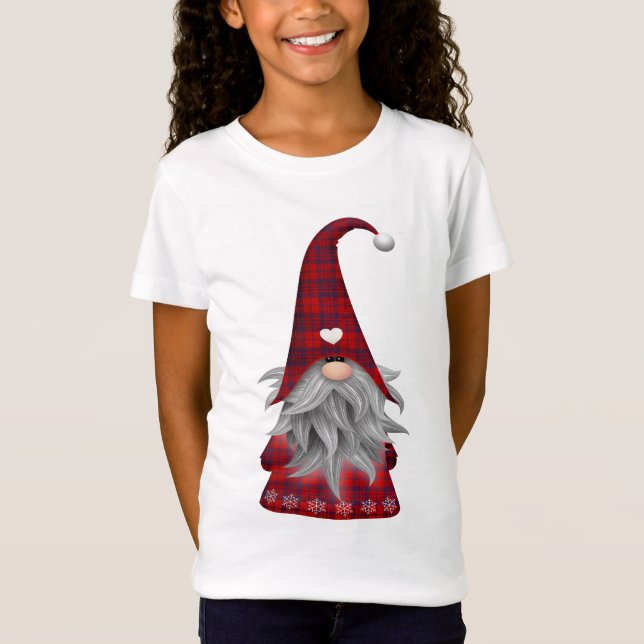 Cute Jul Elf Gnome T Shirt (Framsida)
